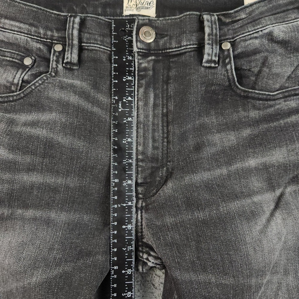 Moonshine Spirit 120 Proof Slim Straight Black 5 Pocket Stretch Jeans Mens 38x32 - Picture 6 of 11
